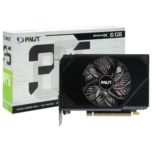 Placa de Vídeo Palit GeForce RTX3050 StormX 6GB GDDR6 PCI-Express - Lacrado na caixa!
