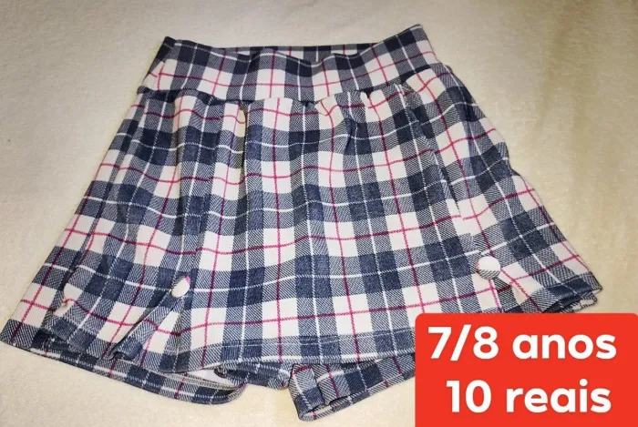 Short saia junino
