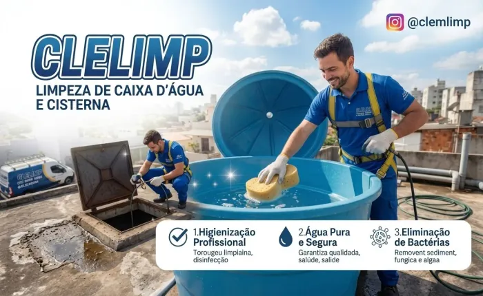 Limpeza de Cisternas e Caixa de água