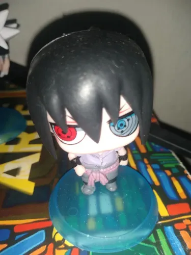 Actions figure Naruto Chibi, Sasuke Chibi, Kakashi Chibi e óbito chibi