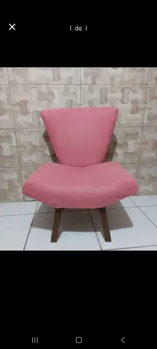 Cadeira Poltrona / manicure / salão / Rosa