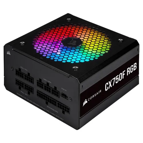 Fonte de Alimentação Corsair CX750F RGB 80 Plus Bronze Full Modular