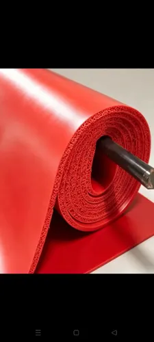 Tapete de vinil vermelho de 1,20 x 6 antiderrapante novo