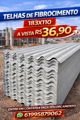 Aproveite nossas ofertas telhas fibrocimento 183x110 promoção a vista 36,90