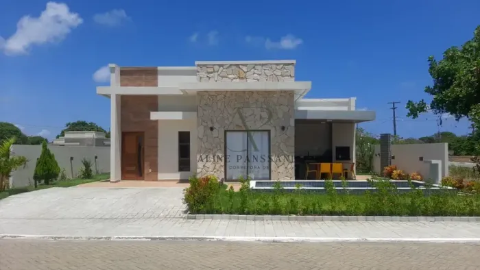 CASA EM CONDOMÍNIO FECHADO ESTILO PARA LOCAÇÃO EXCLUSIVA DE TEMPORADA, 121M², COM PISCINA,
