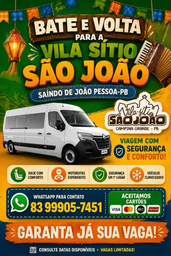 Bate e Volta para a Vila Sítio São João 