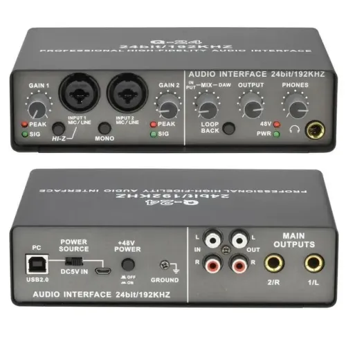 Interface de Áudio Q24 (NOVA, Ultimas Peças)