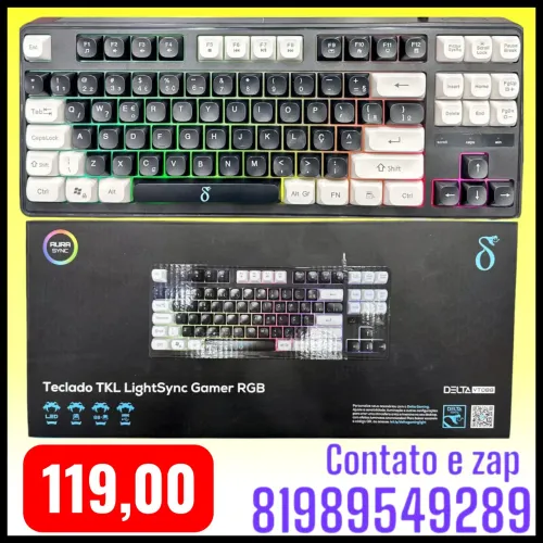 Teclado TKL LightSync Gamer RGB