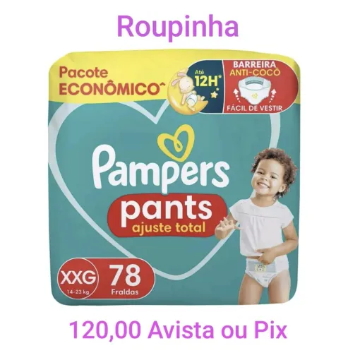 Promoção Fraldas Shortinho Pampers XXG e XXG 