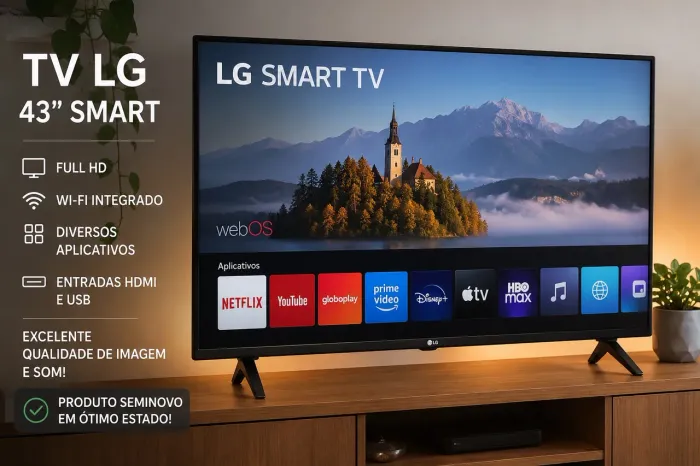 Tv LG 43 polegadas Smart