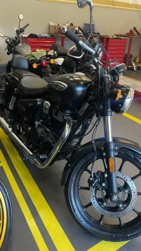 ROYAL ENFIELD METEOR STELLAR BLACK 2023 (IPVA 26 PAGO + TRANSFERÊNCIA)