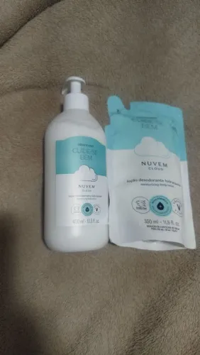 Loção hidratante desodorante nuvem O BOTICÁRIO+ refil