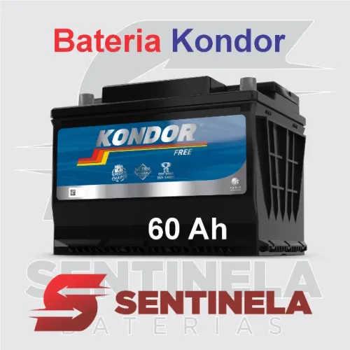 Bateria Automotiva 60 Amperes Kondor
