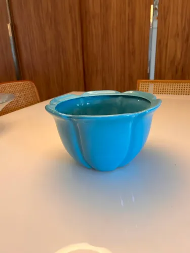 Vaso cachepô/vaso de cerâmica esmaltada