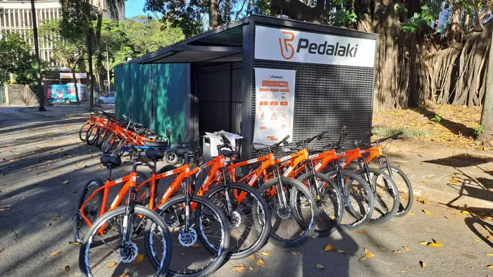Loja Container de Aluguel de Bicicletas