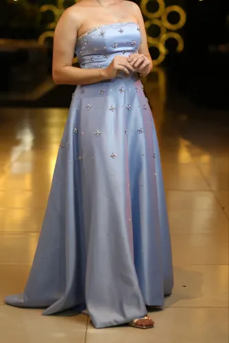 Vestido de festa azul