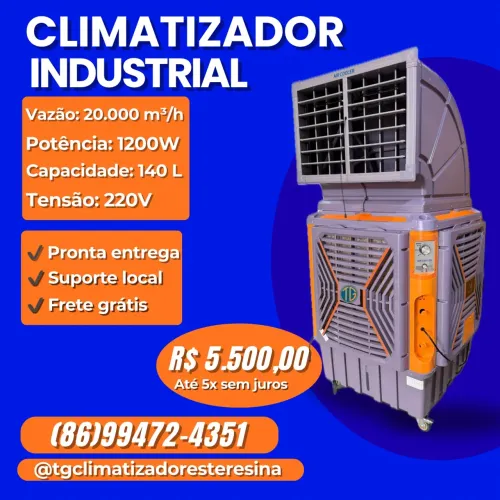 Climatizador industrial 20.000 vazão 