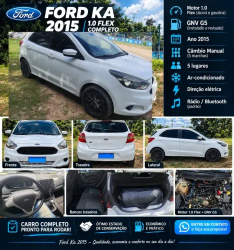 Ford KA 1.0 Se/se Plus Tivct Flex 5P 2015