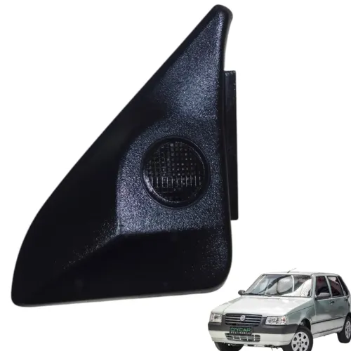 Moldura Interna Retrovisor Fiat Uno Mille Dianteiro Direto Preto