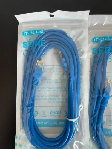 Cabo de Rede RJ45 3 Metros Novo Faço entrega