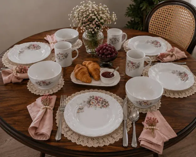 Kit lanche porcelana
