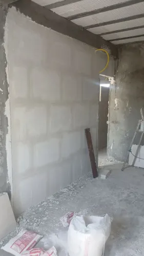 Parede de bloco de gesso
