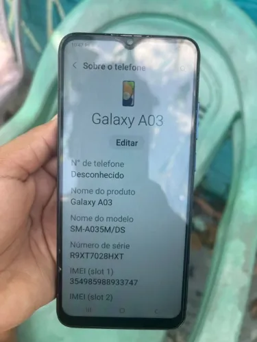 Samsung a03 250 reais<br><br>Com Capa e Cabo Pelicula<br><br>250 Reais