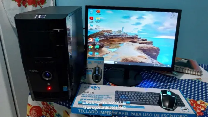 PC Completo Ddr3 1155 N.º 15 07X S/Juros PIX 599,99 i3 2100 3.10+SSD64GB+Hd 500+4GB Ram.