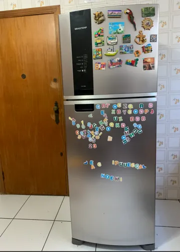 Geladeira Brastemp Duplex Frost Free Aço Inox 462L modelo BRM55BKBNA