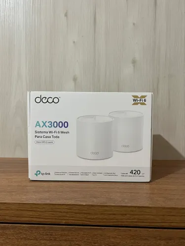 Roteador Mesh Wi-Fi 6 TP-Link Deco X50 AX3000 (Kit 2 Unidades) - Estado de Novo