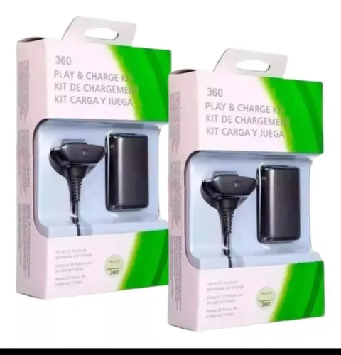 Bateria mais carregador para controle xbox 360