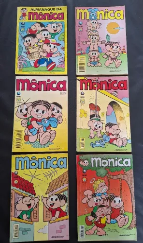 Lote com 6 gíria da Mônica editora globo