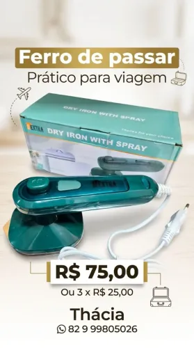 Ferro de Passar para viagem 