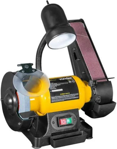 Motor esmeril e Lixadeira de Cinta, 2 Em 1, Mlv 370 220 V Vonder.