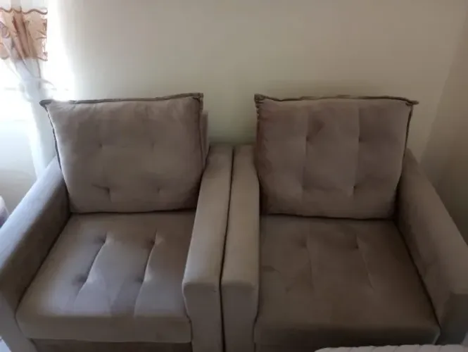 Kit 2 Poltronas Luxo Suede