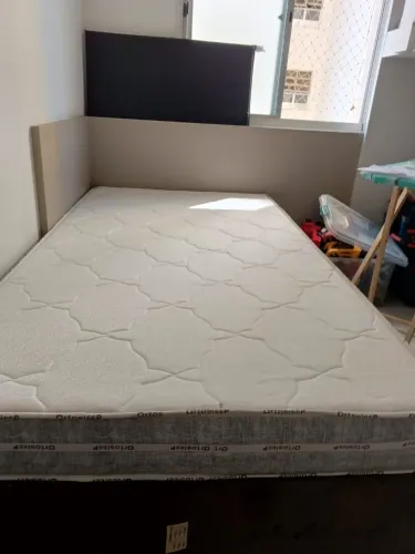 Cama solteirão com colchão d33 100% de espuma