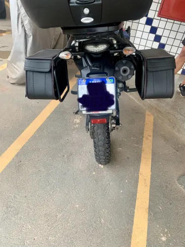 Alfajor ou bolsa para moto