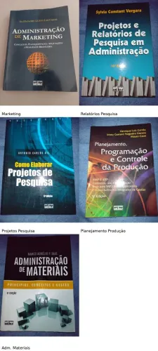 Livros de Administração e Gestão - Atlas - Marketing, Pesquisa, Produção e Materiais