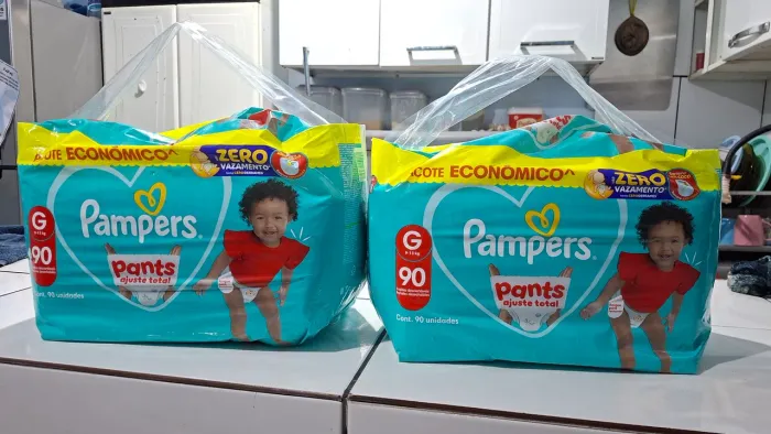 Pacotao Fraldas Pampers Pants Tam G com 90 uni ( Aceito cartão )