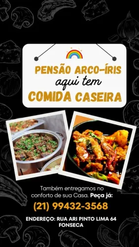 Comida boa é aqui ? pensão arco íris 