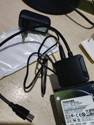 Conversor de disco rígido- backup de arquivos-Cabo adaptador SATA USB 3.0 3,5 / 2,5 SSD HD