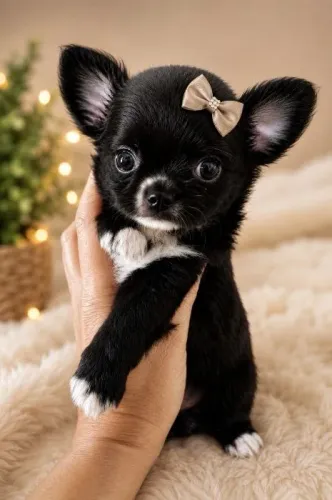 Chihuahua fêmeas pelos curtos e longos