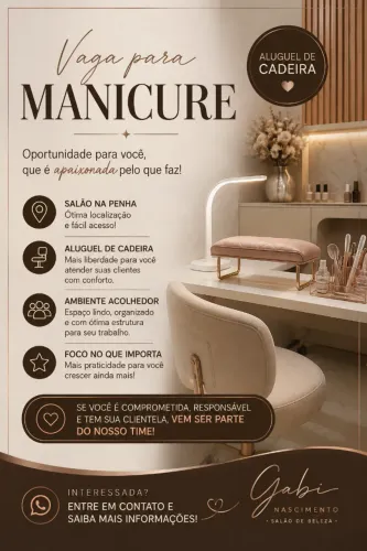 Vaga para manicure