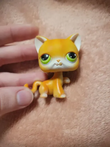 Littlest Pet Shop Gata Shorthair Amarela LPS G2
