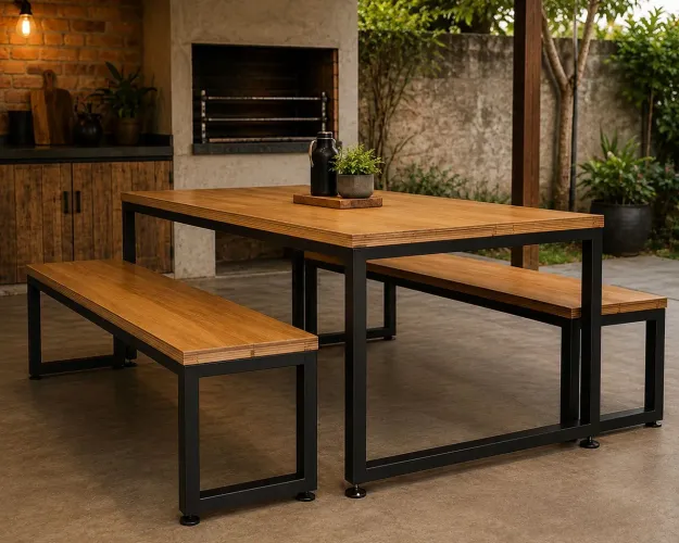 Mesa de churrasco