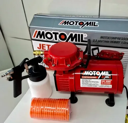 compressor de ar direto Hobby - Bivolt 2/1Cv MOTOMIL - Entrega Gratis