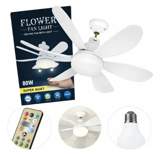Ventilador de teto com controle remoto