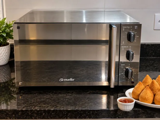 Forno elétrico vidro espelhado 44 litros