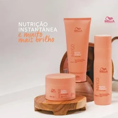 Kit Wella Nutri-Enrich Shampoo Condicionador e Máscara Original