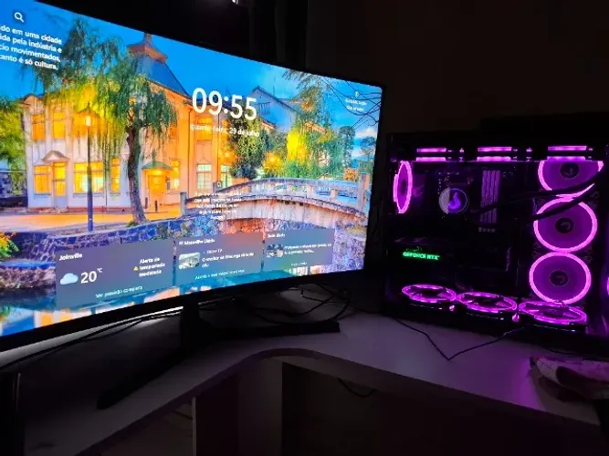 Monitor gamer Philco tela curva 32